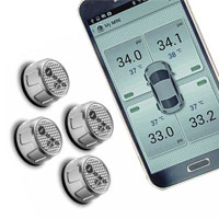 Изображение: система мониторинга давления в авто шинах Fobo Bluetooth